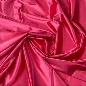 Vibrant Pink Stretchy Satin Fabric